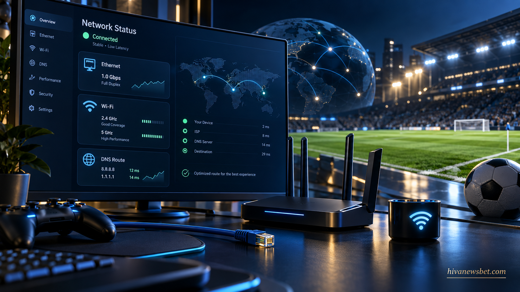 آموزش تغییر تنظیمات شبکه برای اجرای بهتر eFootball 2025