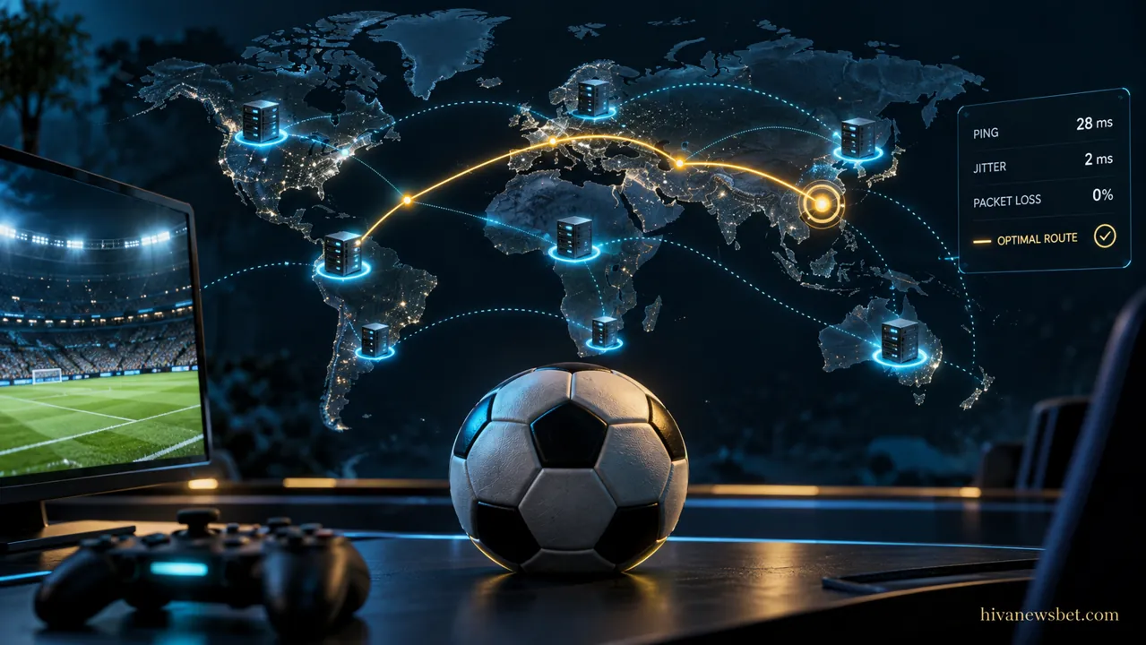 تصویر مفهومی بهترین سرور eFootball برای ایران؛ واقعیت انتخاب سرور
